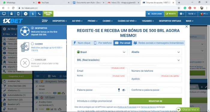 registrando 1xbet registrando 1xbet