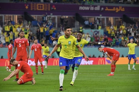 Brasil x Suíça com consagração do Casemiro Brasil x Suíça com consagração do Casemiro